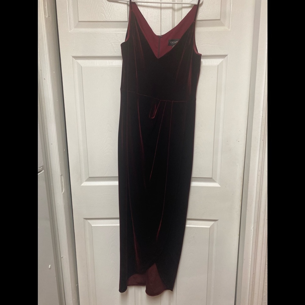 Beautiful long maroon dress. Worn a few times. Perfect for prom, weddings, etc